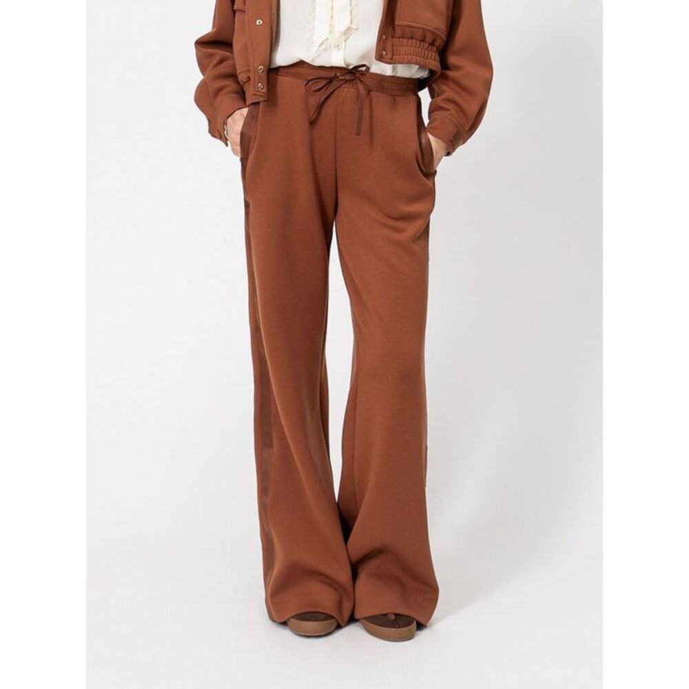Twinset Women Twinset Wide-Leg Jersey Jogging Trousers With Drawstring